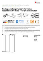Rauch MZ242 Instructions De Montage
