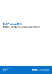 Dell Precision 3551 Guide De Configuration Et Des Caractéristiques