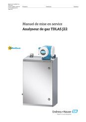 Endress+Hauser TDLAS J22 Manuel De Mise En Service