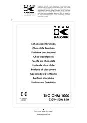 Team kalorik TKG CHM 1000 Mode D'emploi