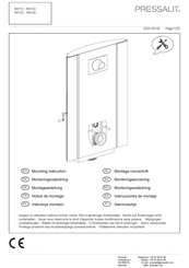 Pressalit R8122 Notice De Montage