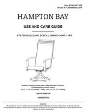 HAMPTON BAY 1004 487 426 Guide D'utilisation Et D'entretien