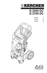 Kärcher G 2700 DC Mode D'emploi