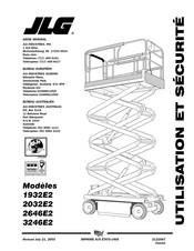 JLG 2646E2 Consignes D'installation, D'utilisation Et Sécurité