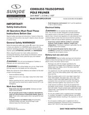 sunjoe 24V-LRPL2-LTE-SJG Manuel D'utilisation