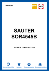 sauter SOR4545B Instruction Utilisateur