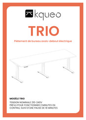 kqueo TRIO Mode D'emploi