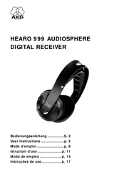 AKG HEARO 999 AUDIOSPHERE Mode D'emploi