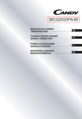 Candy MICG25GDFN-80 Manuel D'instructions