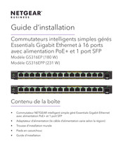 NETGEAR GS316EP Guide D'installation