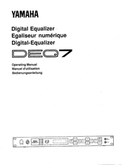 Yamaha DEQ7 Manuel D'utilisation