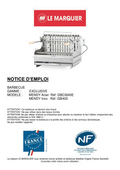 LE MARQUIER EXCLUSIVE Série Notice D'emploi