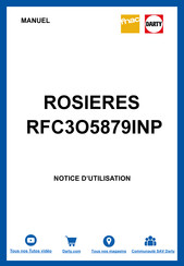 ROSIERES RFC3O5879INP Notice D'emploi Et D'installation