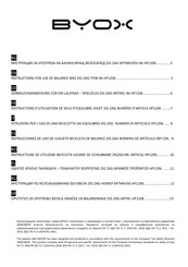 byox ZIG ZAG Instructions D'utilisation