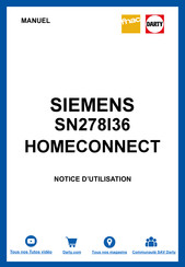 Siemens SN278I36 Mode D'emploi