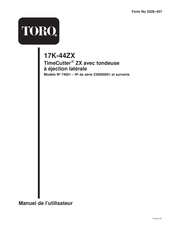 Toro 17K-44ZX Manuel De L'utilisateur