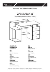 hjh OFFICE WORKSPACE ST 679910 Instructions De Montage Et D'utilisation