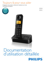 Philips D315 Documentation D'utilisation Détaillée