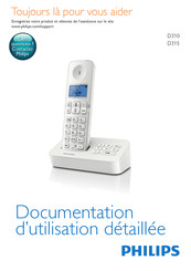 Philips D315 Documentation D'utilisation Détaillée