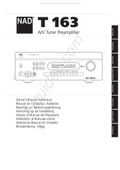 NAD T163 Manuel De L'utilisateur