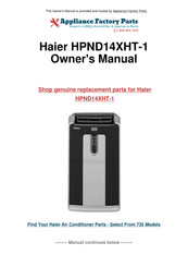 Haier HPND14XHT Instructions D'installation Et Guide De L'utilisateur