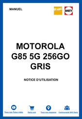 Motorola G85 5G Guide De L'utilisateur