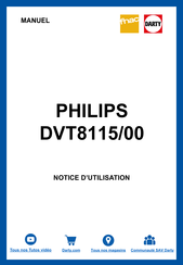 Philips VoiceTracer DVT8115/00 Manuel De L'utilisateur