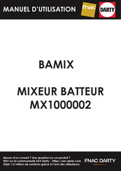 Bamix Selection Manuel D'instructions