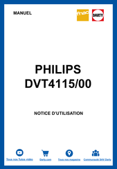 Philips VoiceTracer DVT8115 Manuel De L'utilisateur