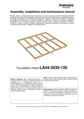 Palmako LA44-3030-120 Assemblage, Manuel De Montage Et D'entretien