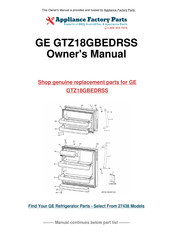 GE GTZ18GBEDRSS Manuel D'utilisation Et D'installation