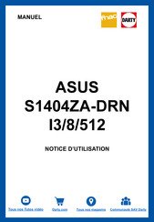 Asus S1404ZA-DRN I3/8/512 Manuel Électronique