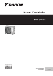 Daikin RXF25F5V1B Manuel D'installation