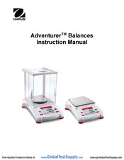 OHAUS Adventurer AX85 Manuel D'utilisation