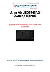 Jenn-Air JED8345AD Mode D'emploi