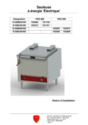 Charvet E1SBM33I Notice D'installation