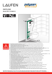 Laufen INEOLINK Shower WC 112 H920115 Manuel D'installation