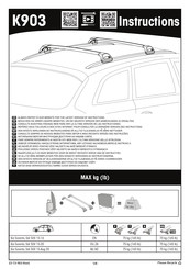 Yakima K903 Manuel D'instructions