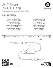 nedis WIFILS52CRGBW Guide De Démarrage Rapide