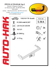 AUTO-HAK L16A Instructions De Montage