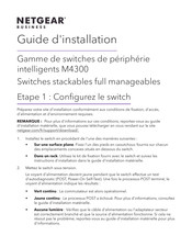 NETGEAR ProSAFE M4300 Série Guide D'installation