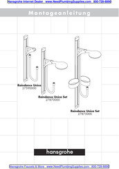 Hansgrohe Raindance Unica Set 27870000 Manuel D'installation