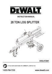 DeWalt DXGLXT2801 Manuel D'instruction