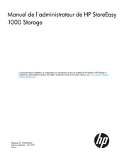 HP StoreEasy 1000 Storage Manuel De L'administrateur