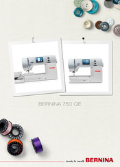 Bernina 750 QE Mode D'emploi