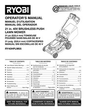 Ryobi RY40HPLM05 Manuel D'utilisation