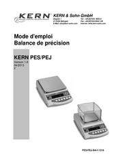 KERN PES Série Mode D'emploi