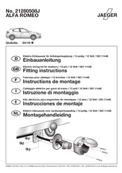 Jaeger 21280508J Instructions De Montage