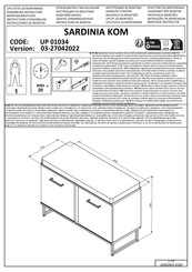 INOSIGN SARDINIA KOM UP 01034 Instructions D'assemblage