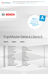 Bosch ErgoMaster MSM4W420 Manuel D'utilisation